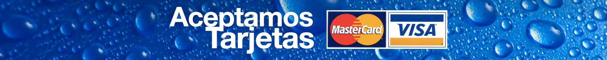 Aceptamos tarjeta de crédito y débito