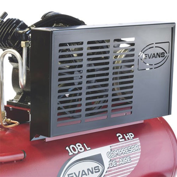 Compresor Lubricado 1 Etapa 2 HP 127/220V con Tanque de 108 lts EVANS